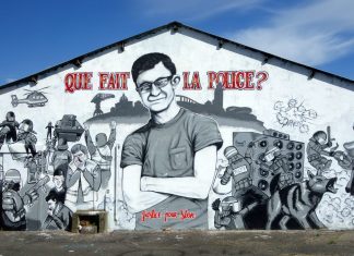 Violence policière : quand l’impunité gangrène la démocratie La_fresque_en_hommage_à_Steve_Maia_Caniço_sur_le_quai_Wilson_à_Nantes_